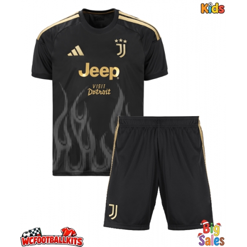 Juventus Gleison Bremer #3 Replica Third Stadium Kit for Kids 2026-27 Short Sleeve (+ pants)